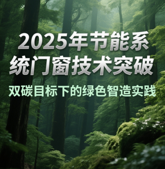2025年節(jié)能系統(tǒng)中國門窗技術突破：雙碳目標下的綠色智造實踐