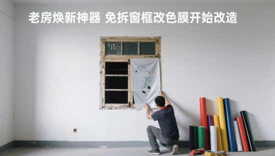 老房煥新神器：免拆窗框改色膜，15年老窗秒變極簡(jiǎn)風(fēng)